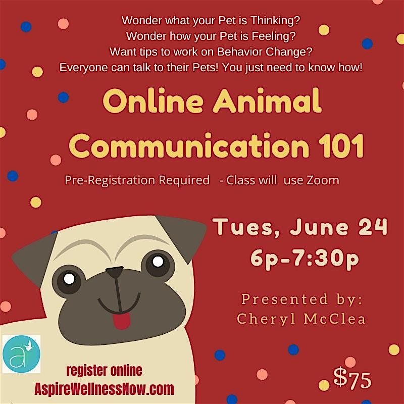 Animal Communications 101 Class: Learn how to talk to your pets!, 24 June | Event in Newark | AllEvents