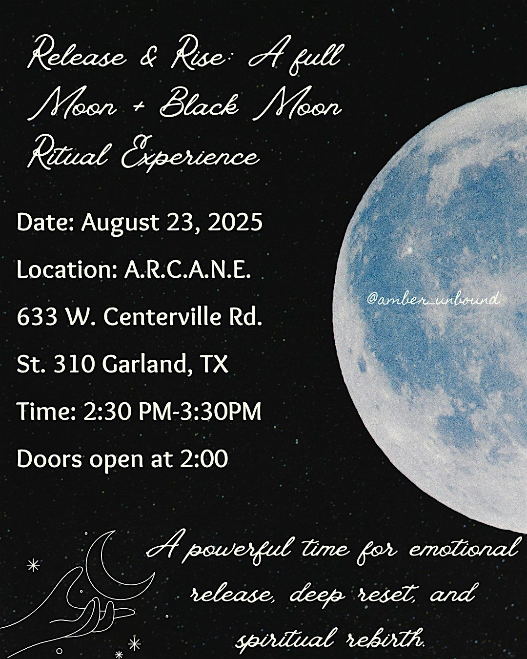 Release & Rise: Honoring Letting Go and Rebirth, 23 August | Event in Garland | AllEvents