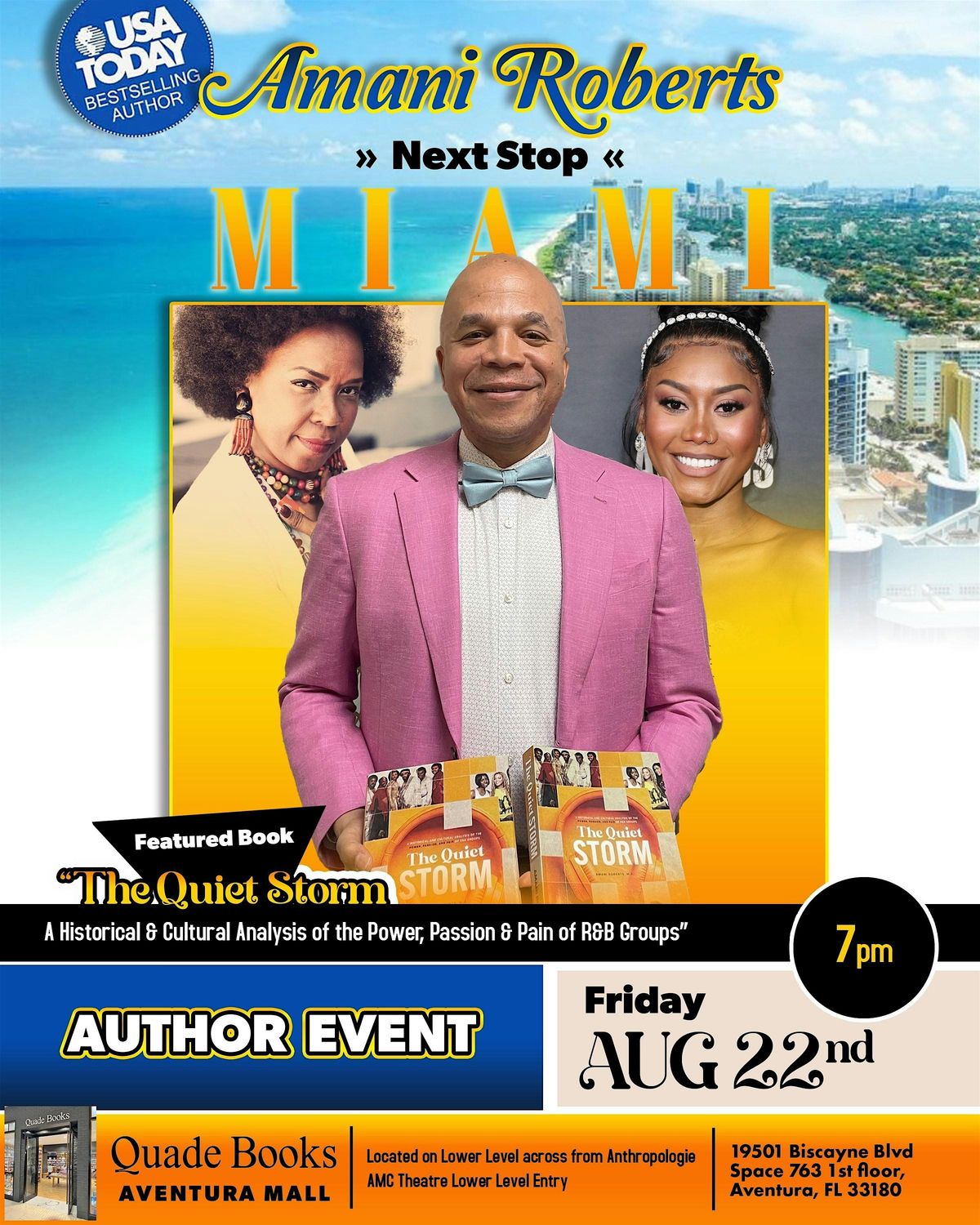 Book Talk and Signing - The Quiet Storm, 22 August | Event in Aventura | AllEvents