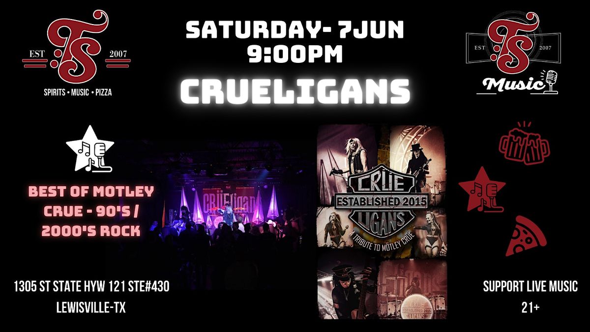 CRUEligans LIVE at T's!!!, 7 June | Event in Lewisville | AllEvents