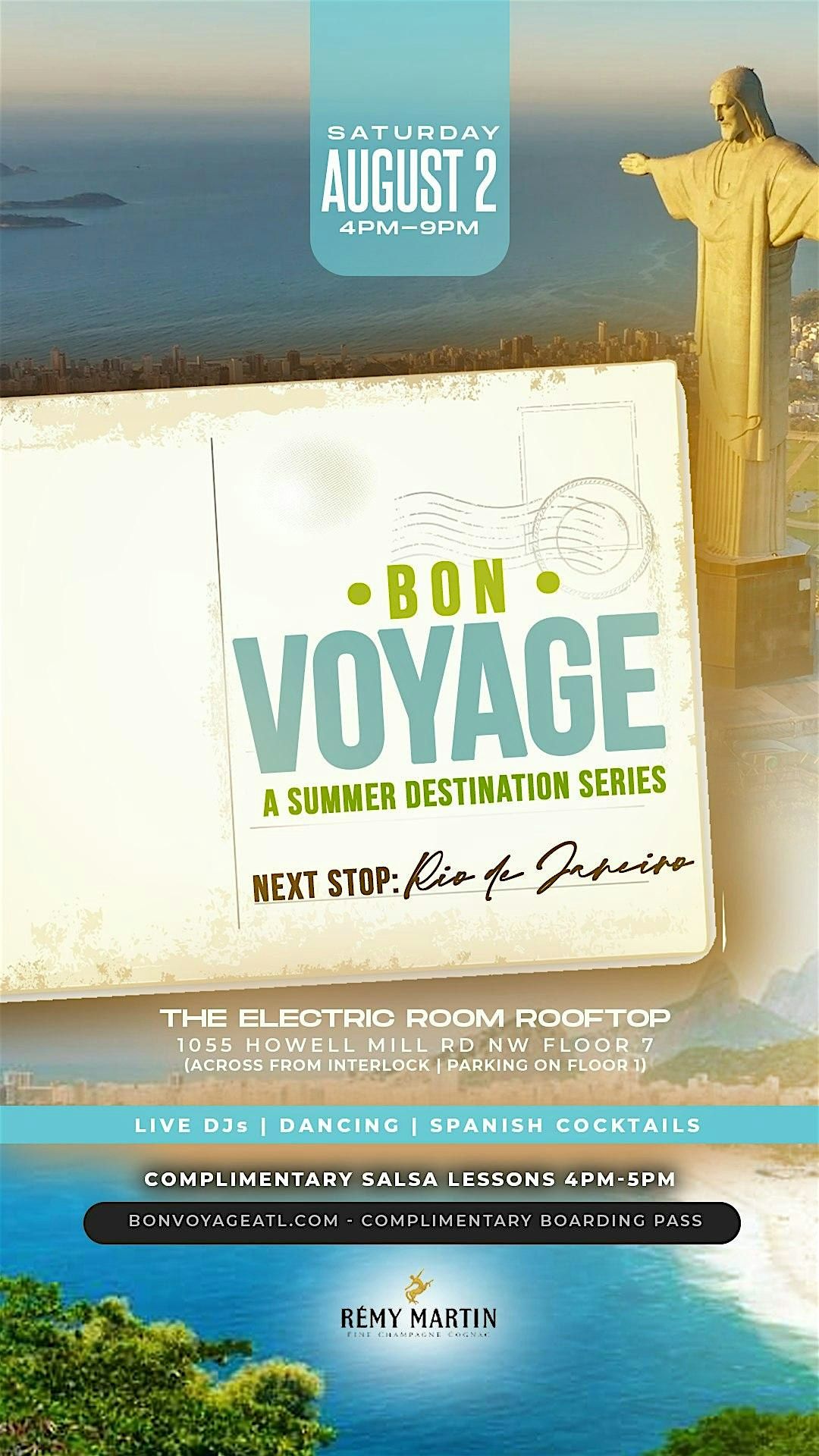 “Bon Voyage”- A Summer Rooftop Destination Series by Remy Martin, 2 August | Event in Atlanta | AllEvents