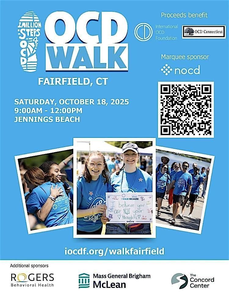 OCD CT Fundraiser Walk - One Million Steps for OCD, 18 October | Event in Fairfield | AllEvents