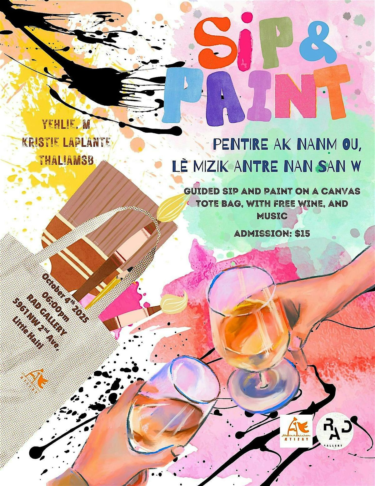 Sip and paint, 4 October | Event in Miami | AllEvents