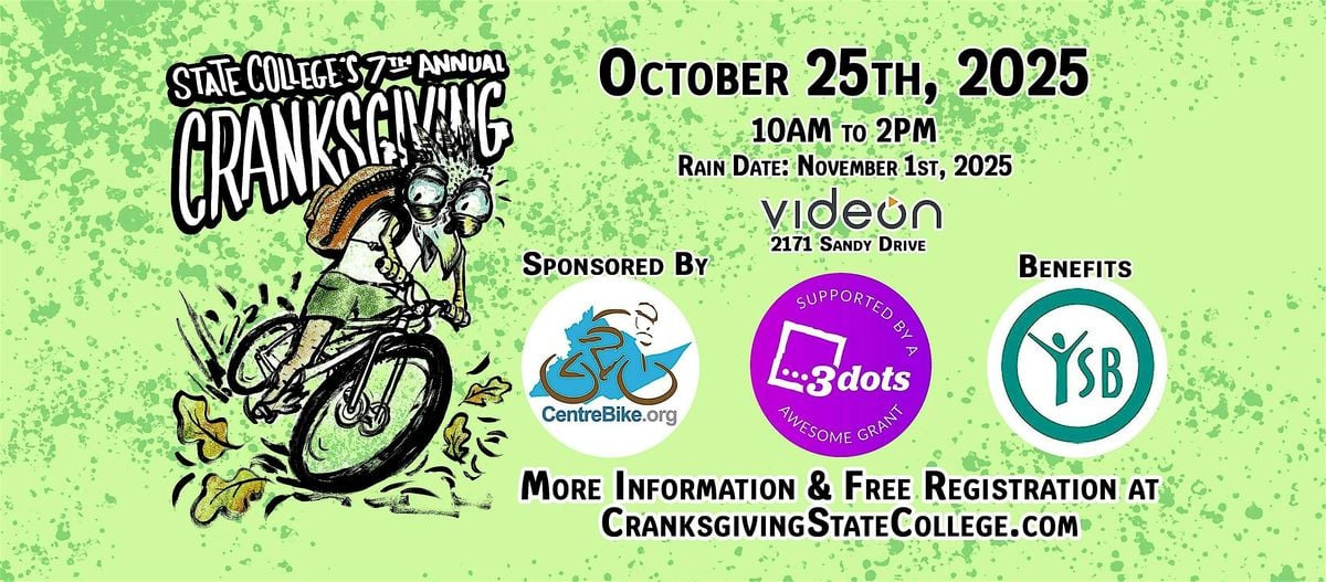 State College's 7th Annual Cranksgiving, 25 October | Event in State College | AllEvents