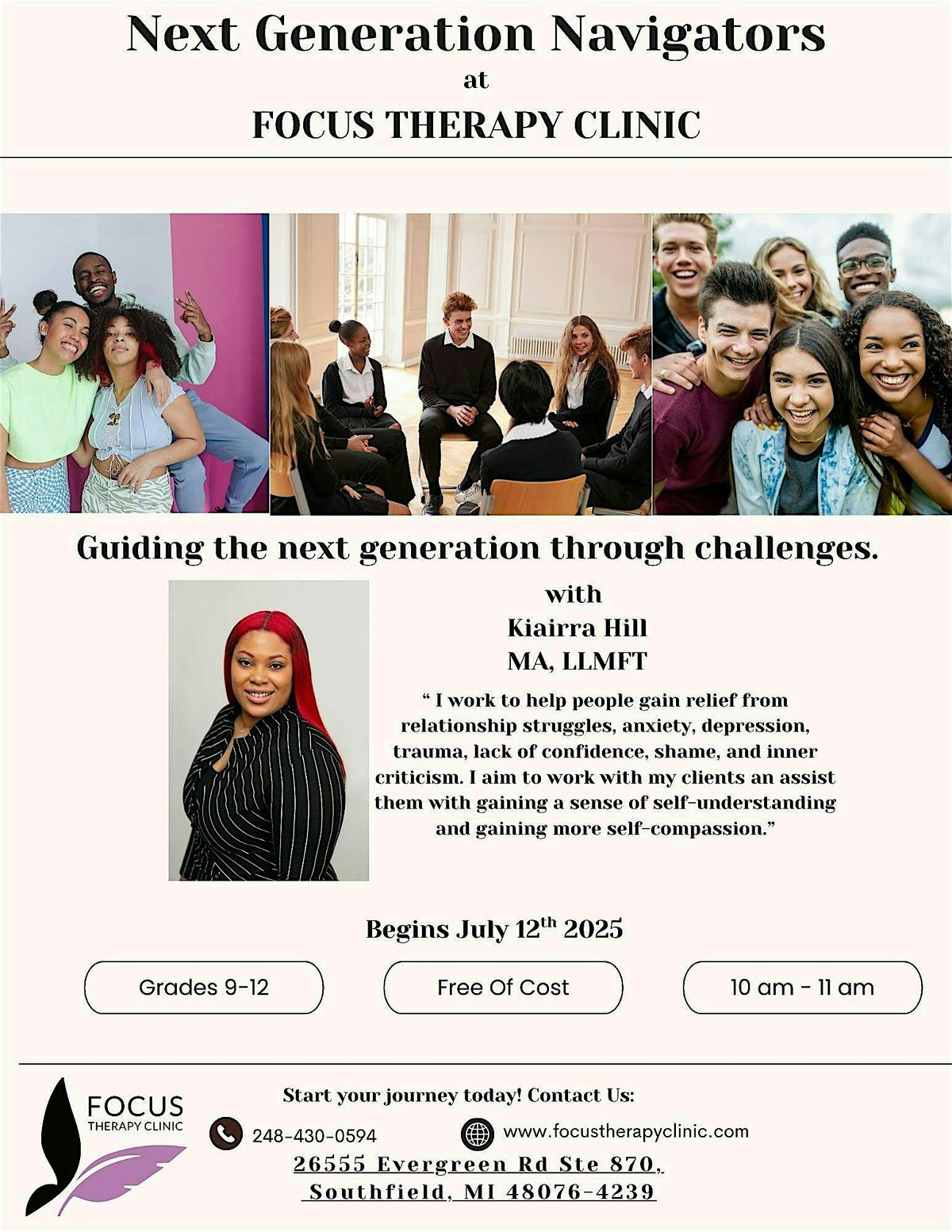 Next Generation Navigators, 12 July | Event in Southfield | AllEvents