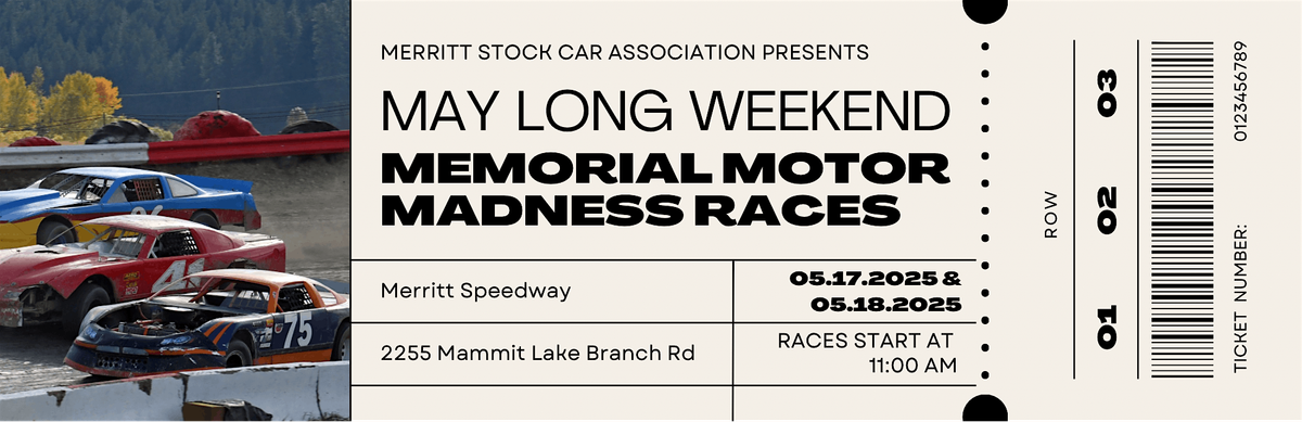 Saturday’s Memorial Motor Madness | Event in Merritt | AllEvents