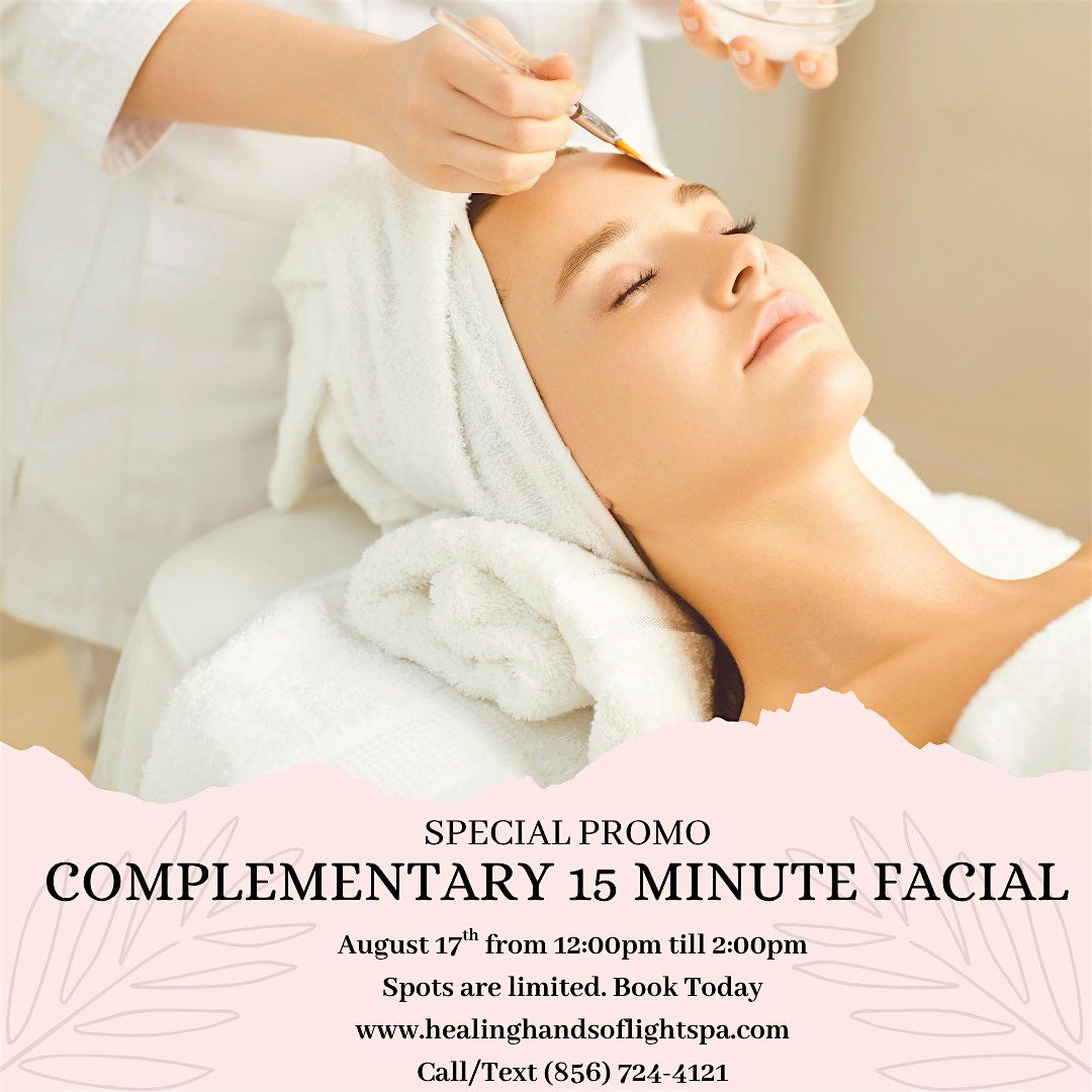 Complimentary 15 minutes facial., 17 August | Event in Cherry Hill | AllEvents