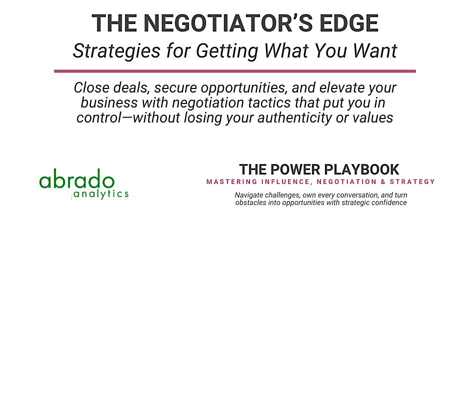 The Negotiator’s Edge: Strategies for Getting What You Want, 21 August | Event in Annapolis | AllEvents