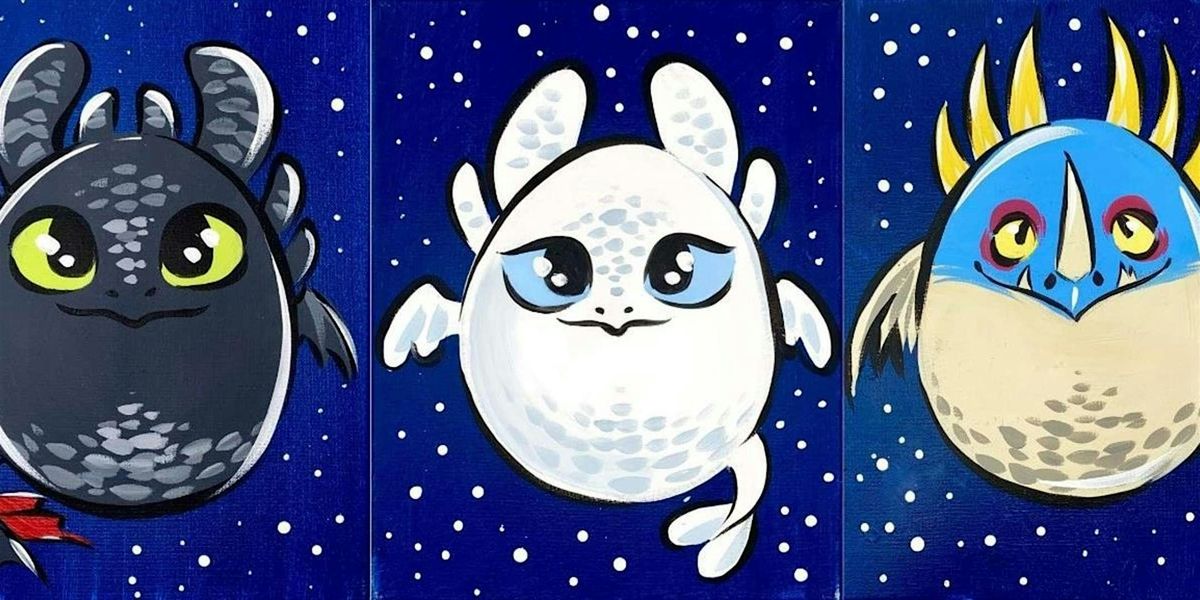 Adorable Squishy Dragons - Paint and Sip by Classpop!™, 9 August | Event in Denver | AllEvents