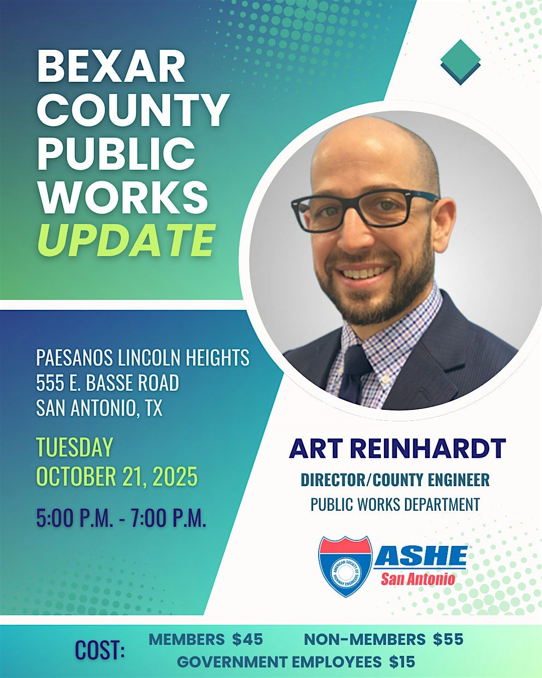 ASHE SA October General Meeting, 21 October | Event in San Antonio | AllEvents