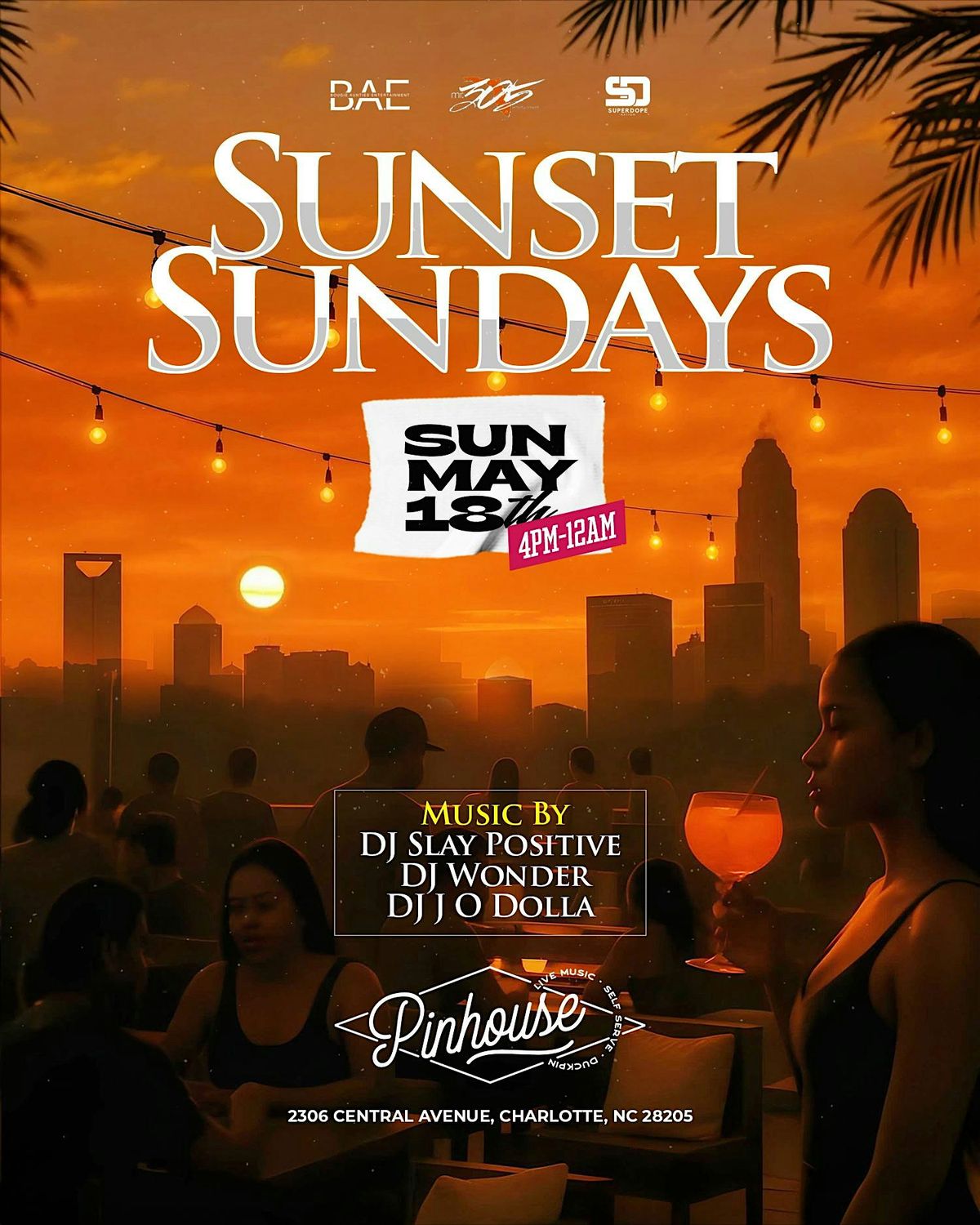 Sunset Sundays: Day Party Vibe, 18 May | Event in Charlotte | AllEvents