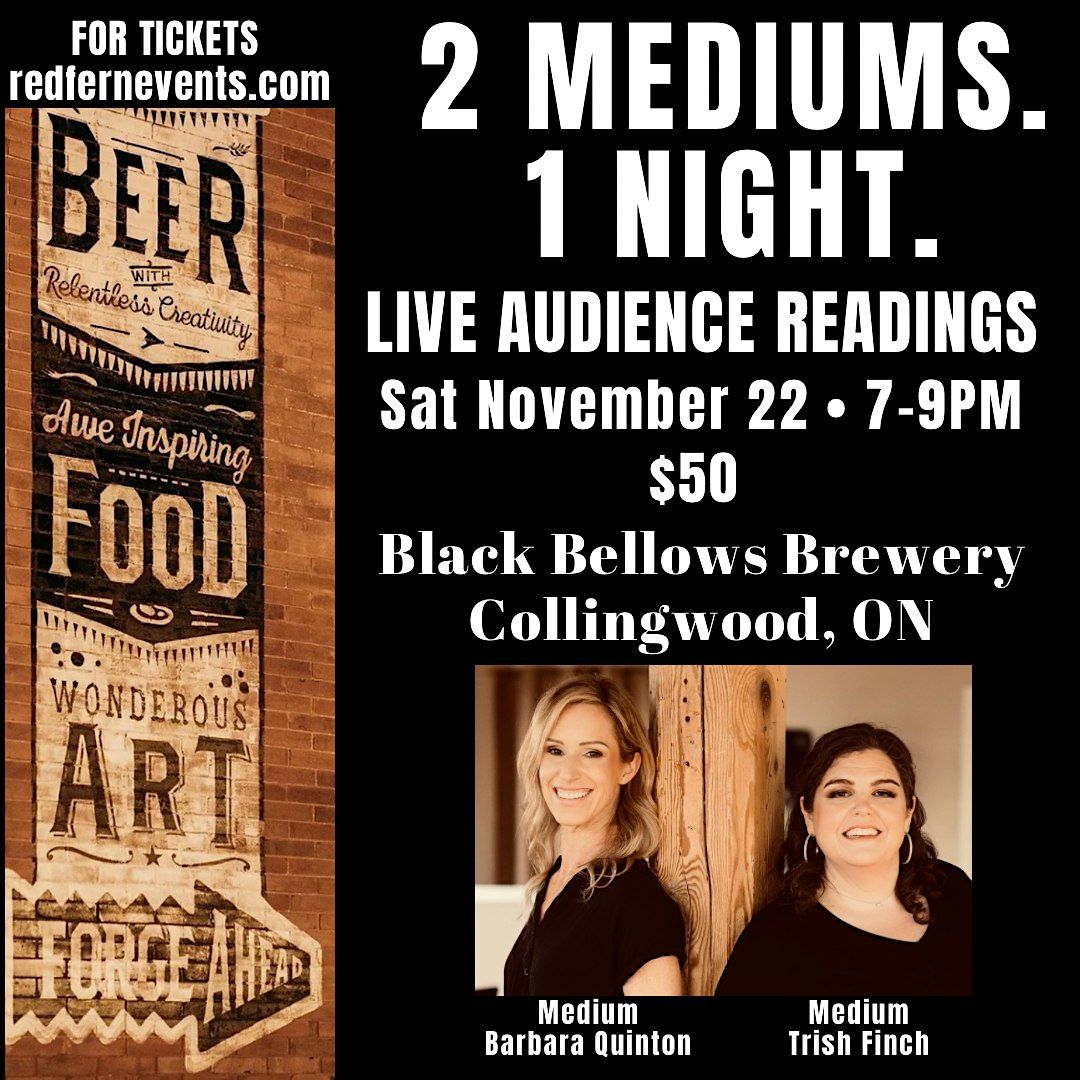 2 Mediums. 1 Night. LIVE AUDIENCE MEDIUMSHIP READINGS, Collingwood, 22 November | Event in Collingwood | AllEvents