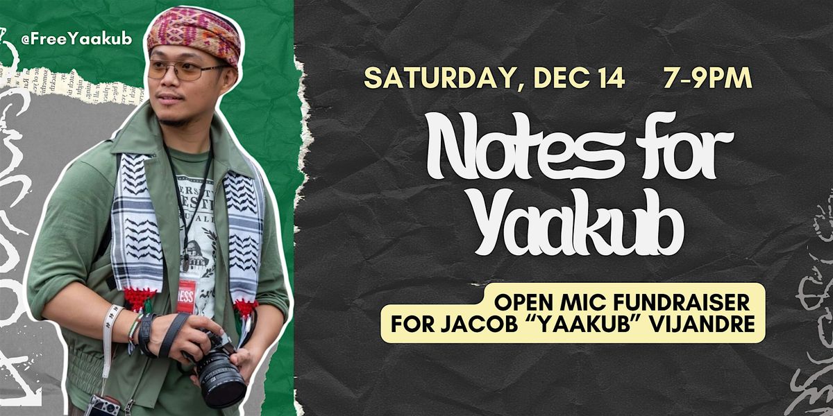 Casa Caracol x Free Yaakub Open Mic Fundraiser, 13 December | Event in Phoenix | AllEvents