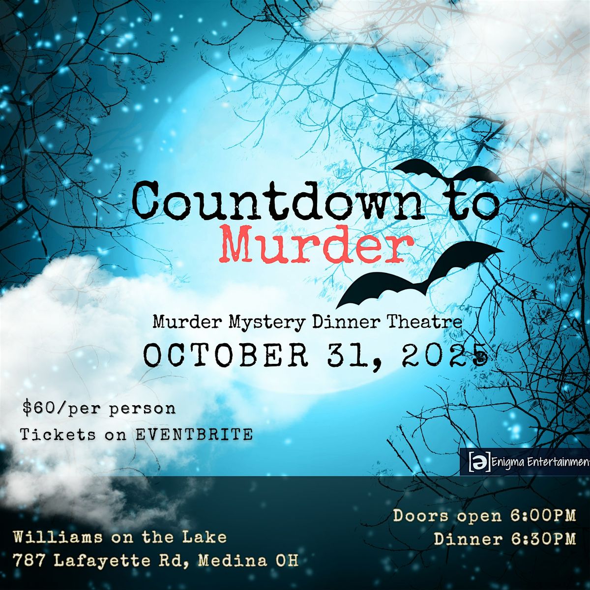 M**der Mystery and Dinner show, 31 October | Event in Medina | AllEvents