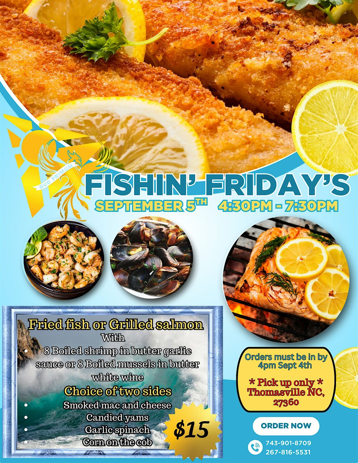 Fish fry Friday (Thomasville NC) pick up only, 5 September | Event in Thomasville | AllEvents