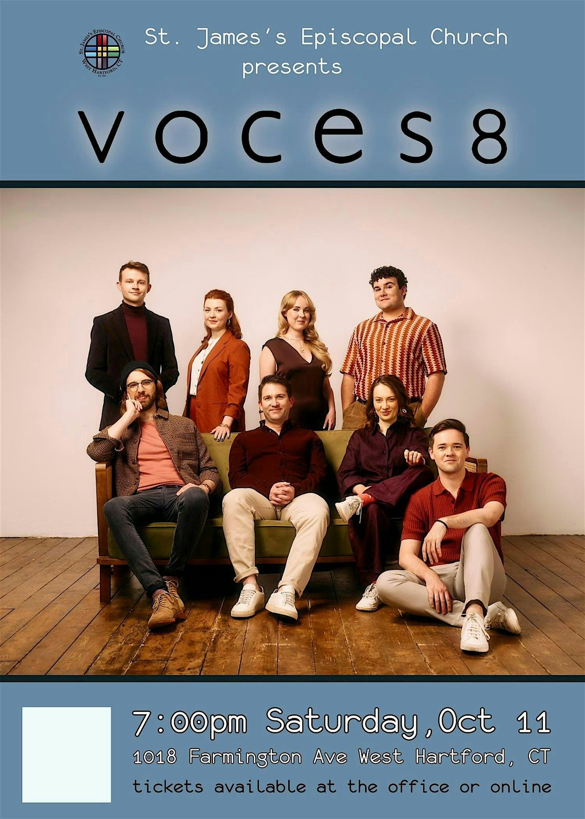 St. James's presents VOCES8, 11 October | Event in West Hartford | AllEvents