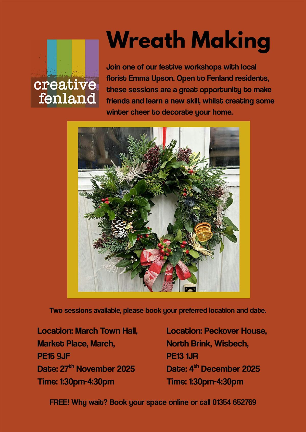 Wreath Making with Emma Upson, 27 November | Event in March | AllEvents