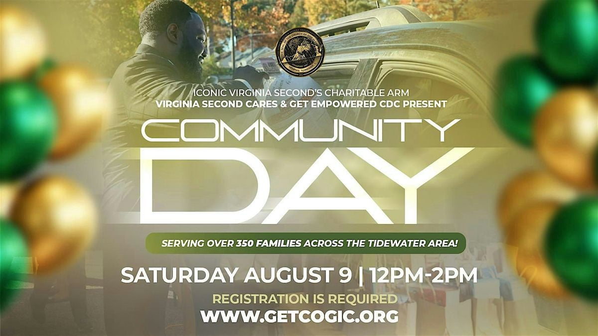 Community Day - VA 2 Cares and GET Empowered Community Development Corp, 9 August | Event in Hampton | AllEvents