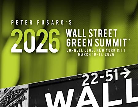 2026 Wall Street Green Summit, 10 March | Event in New York | AllEvents