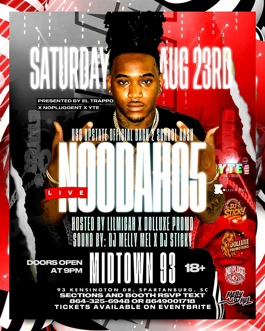 USC UPSTATE OFFICIAL BACK 2 SCHOOL BASH - Noodah05, 23 August | Event in Spartanburg | AllEvents
