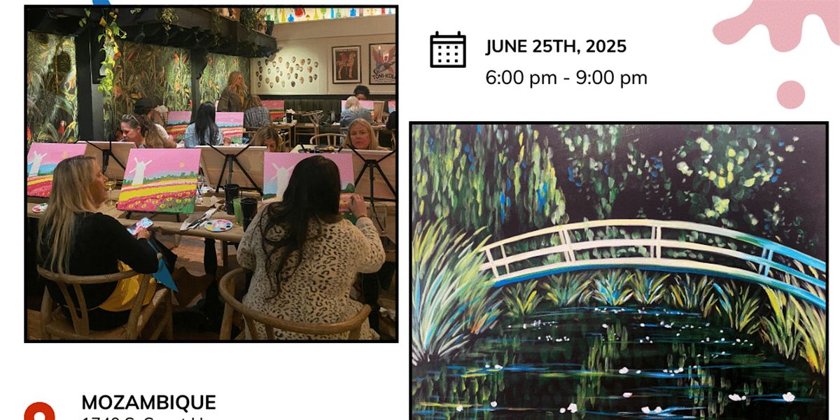 Monet’s Garden Reflections of Nature - Paint and Sip by Classpop!™, 25 June | Event in Laguna Beach | AllEvents