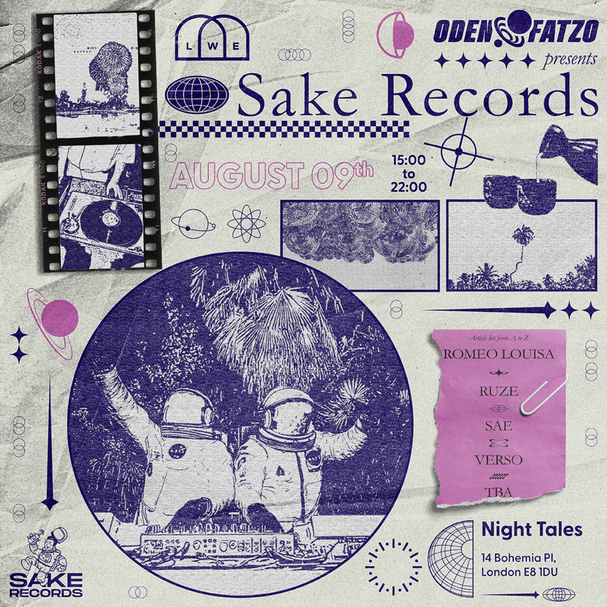 Oden &amp; Fatzo Presents: Sake Records, 9 August | Event in Leytonstone | AllEvents