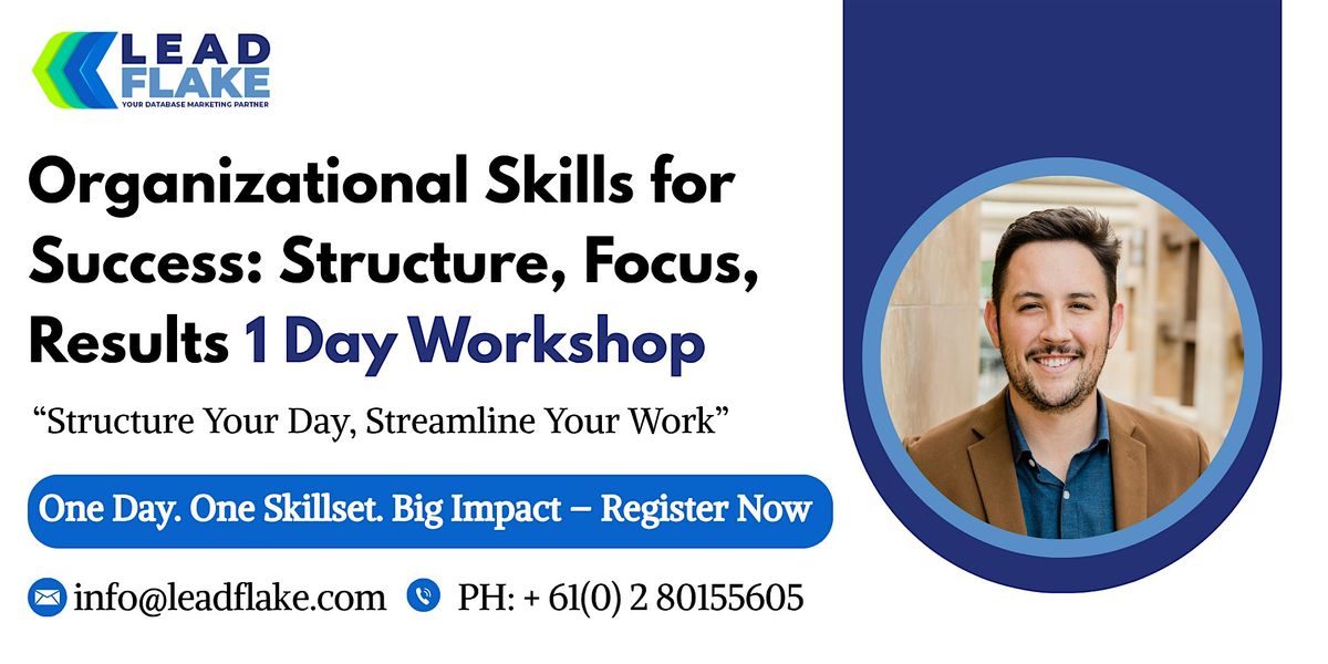 Effective Organization Skills Techniques Workshop in Auckland, 30 July | Event in Auckland | AllEvents