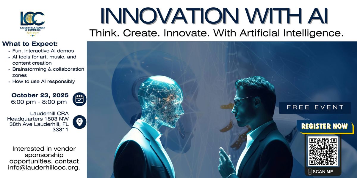 Lauderhill Chamber of Commerce - Innovation with AI Evening Insights, 23 October | Event in Lauderhill | AllEvents