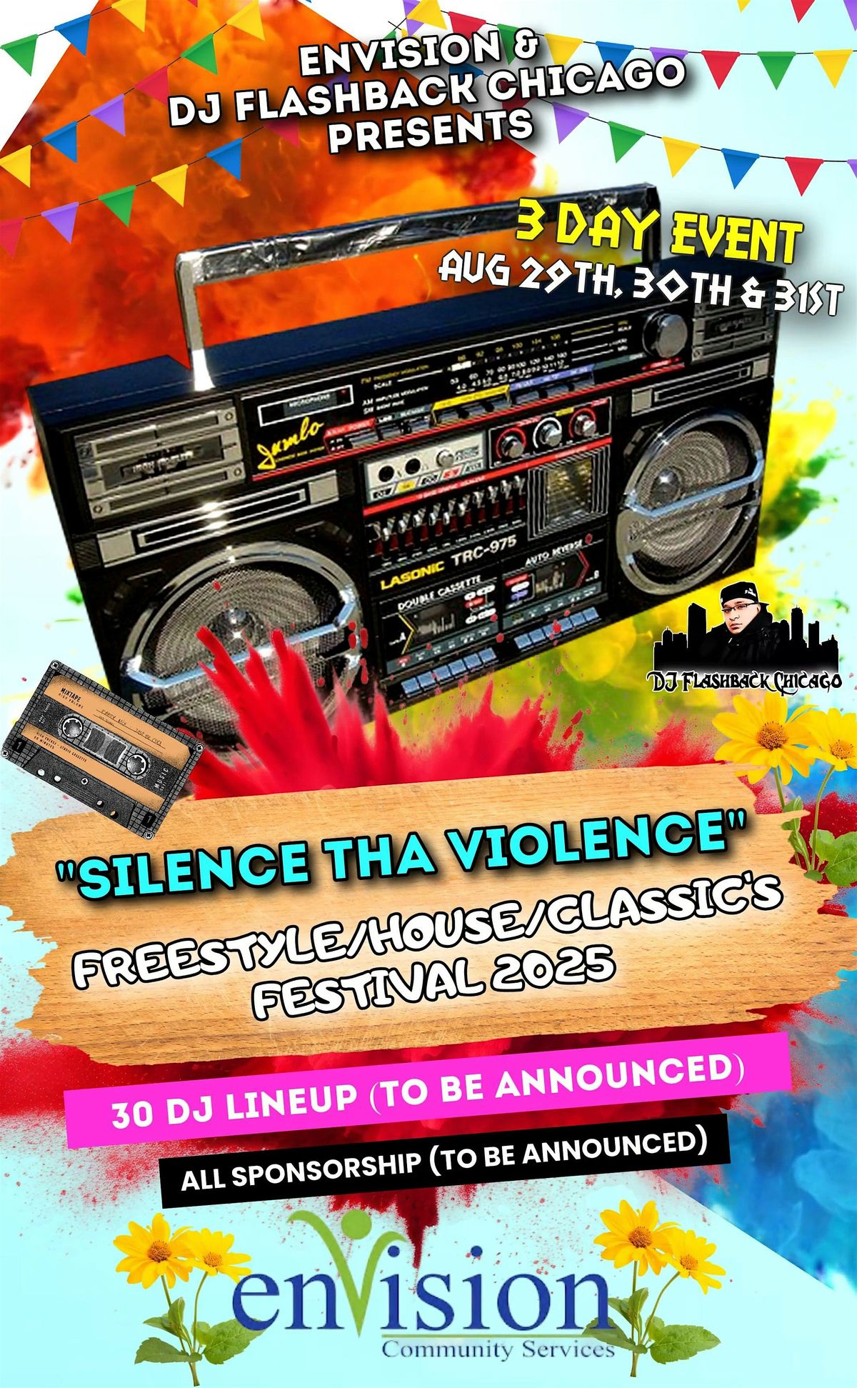 "Silence The Violence" Freestyle/House/Classics Festival ONE DAY PASS, 30 August | Event in Bedford Park