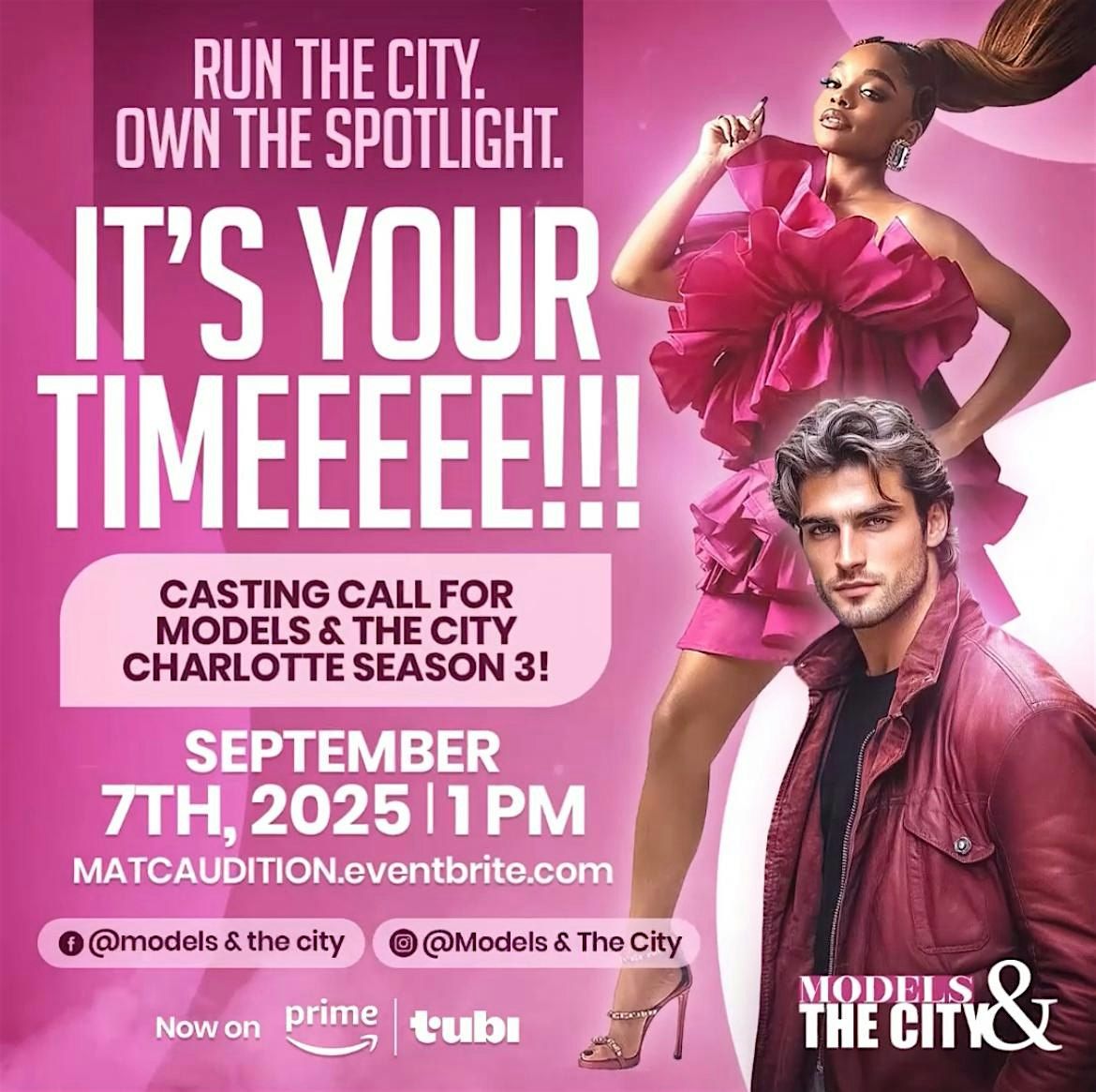 Models & The City Season 3 Casting Call, 5 October | Event in Charlotte | AllEvents