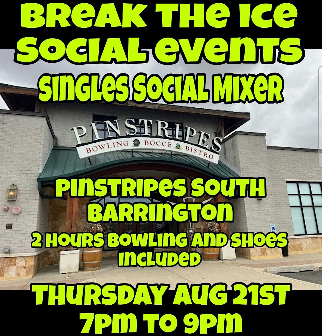 Singles Social Mixer South Barrington Pinstripes, 21 August | Event in South Barrington | AllEvents