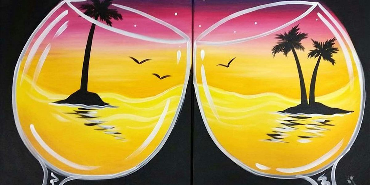 Sunset Cheers - Paint and Sip by Classpop!™, 5 July | Event in Houston | AllEvents