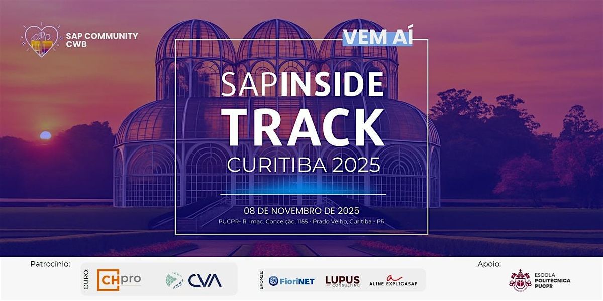 SAP Inside Track Curitiba 2025 #SITCWB2025, 8 November | Event in Prado Velho | AllEvents