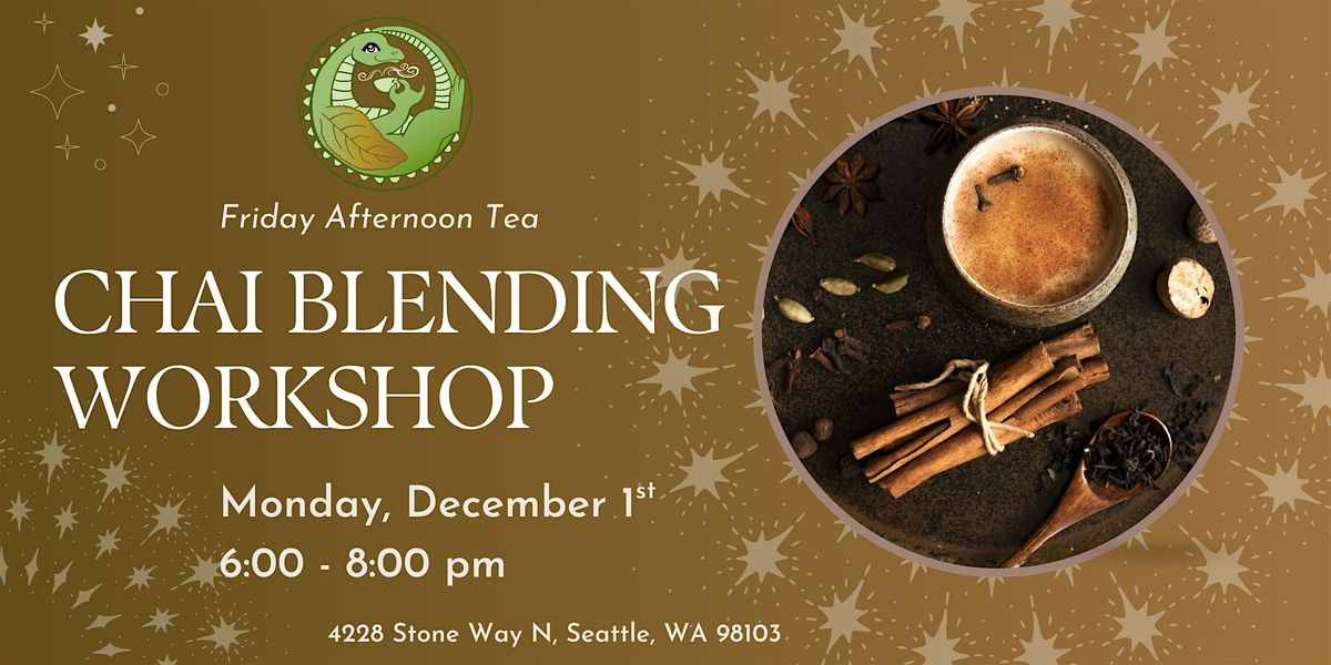 Chai Blending Workshop, 1 December | Event in Seattle | AllEvents