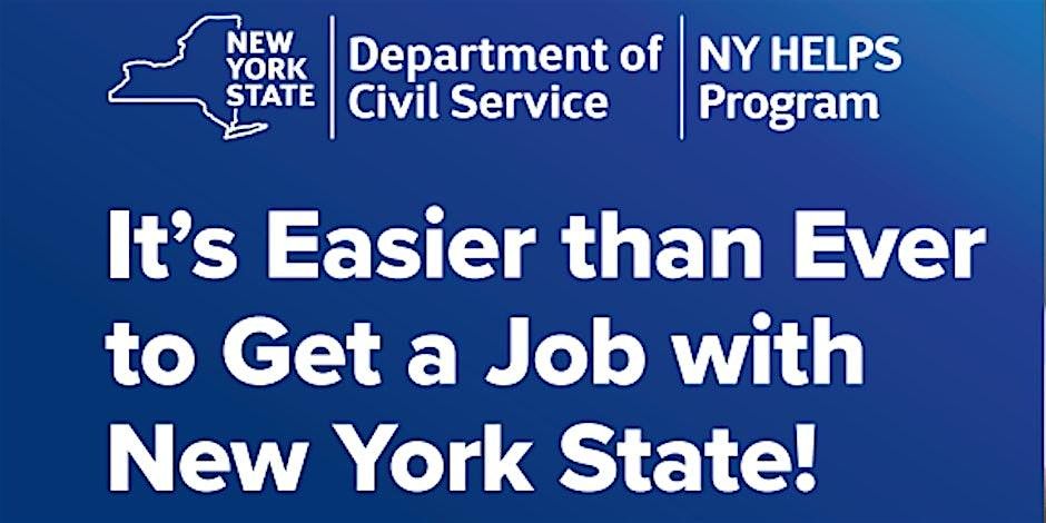 Rensselaer County Workshop: Civil Service Opportunities & NYHELP Program, 26 November | Event in Troy