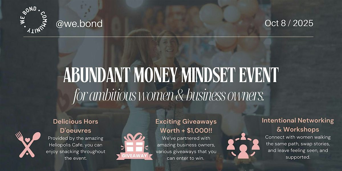 Abundant Money Mindset Event – Exclusive Women Networking & Panel, 8 October | Event in Calgary | AllEvents