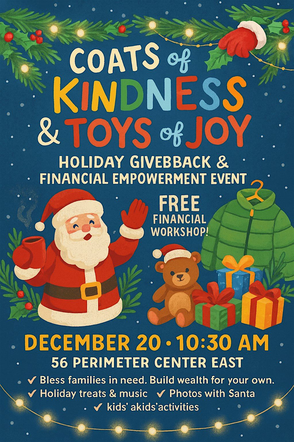 Coats of Kindness and Toys of Joy!, 20 December | Event in Atlanta | AllEvents