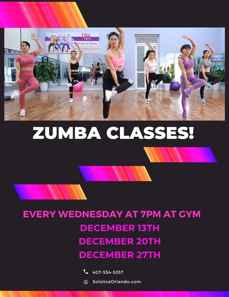 Zumba Classes!, Solstice Apartments, Meadow Woods, December 20 2023