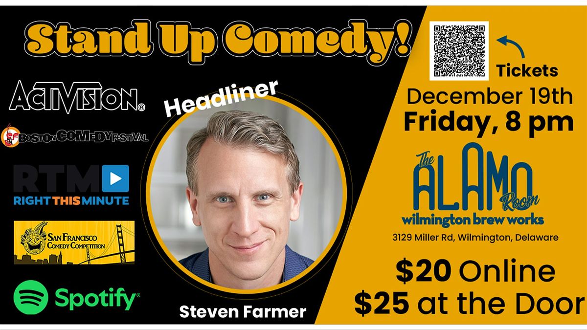 Live Comedy Night! Steven Farmer in Wilmington DE, 19 December | Event in Wilmington | AllEvents