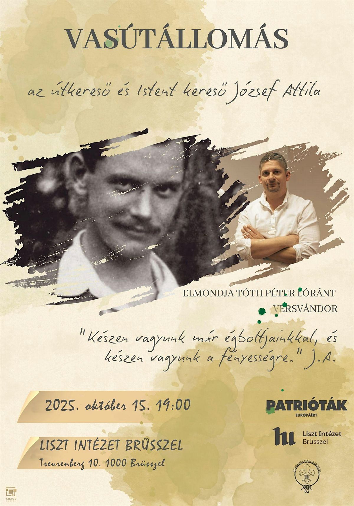 Vasútállomás, 15 October | Event in Bruxelles | AllEvents
