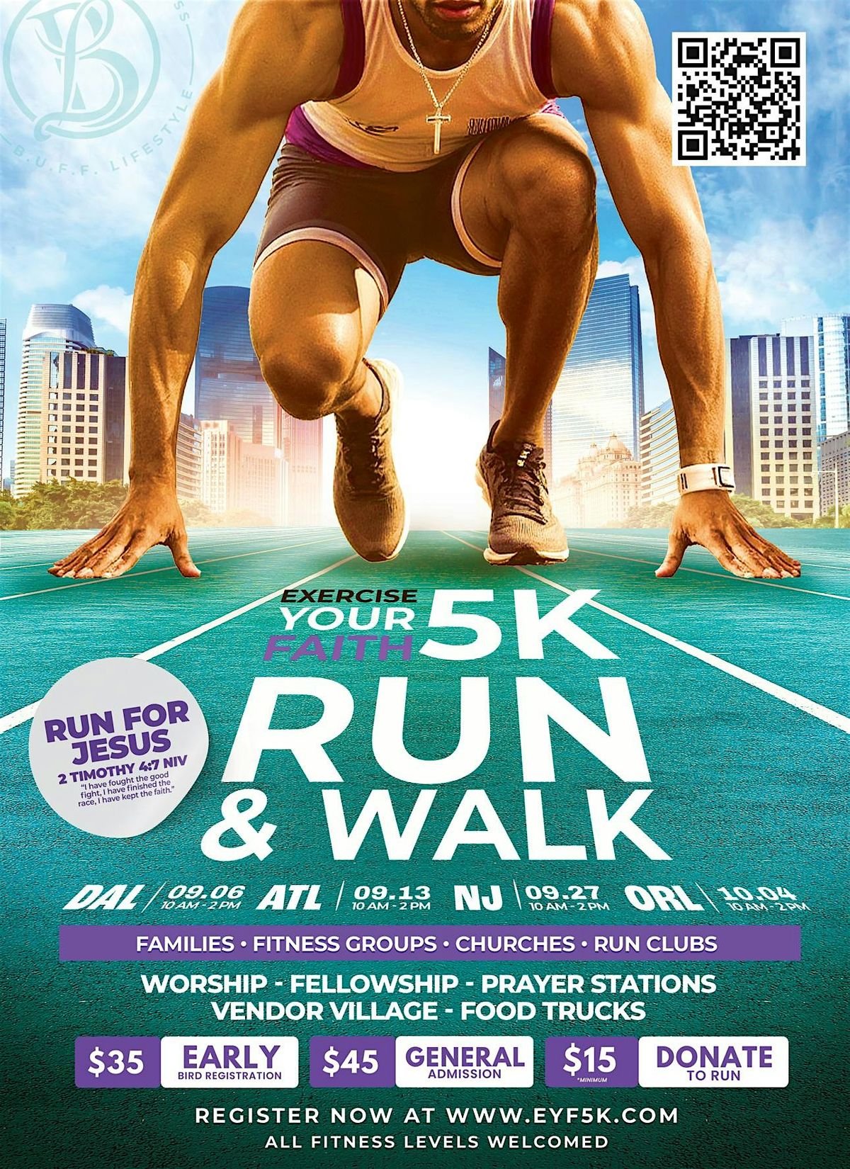 Exercise Your Faith 5K (Orlando, FL), 4 October | Event in Orlando | AllEvents