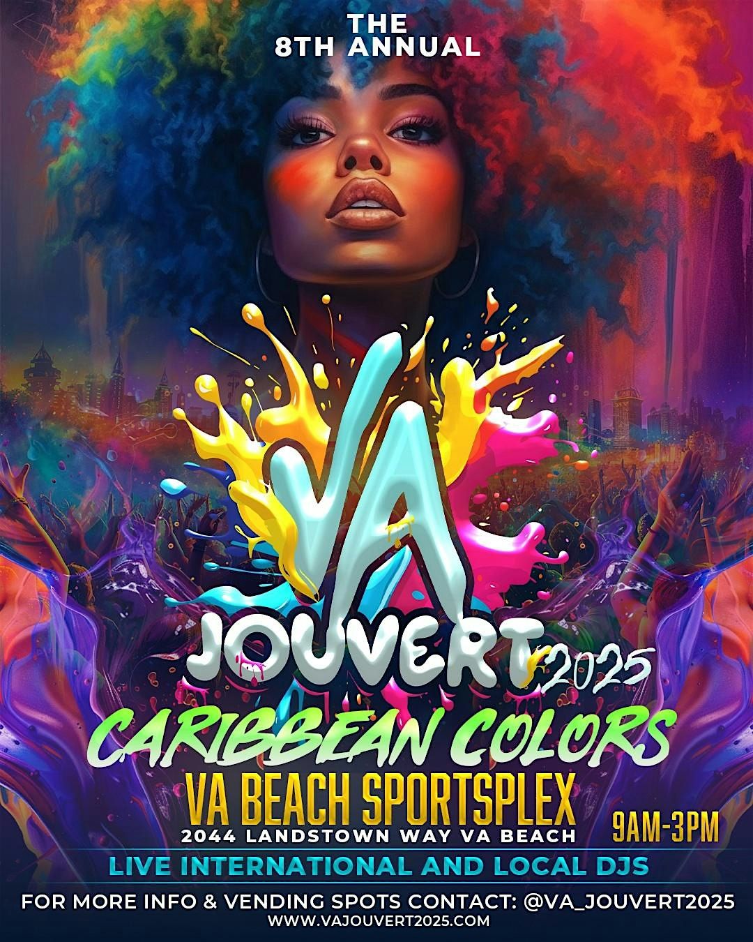 VA JOUVERT  2025 CARIBBEAN COLORS, 9 August | Event in Virginia Beach | AllEvents