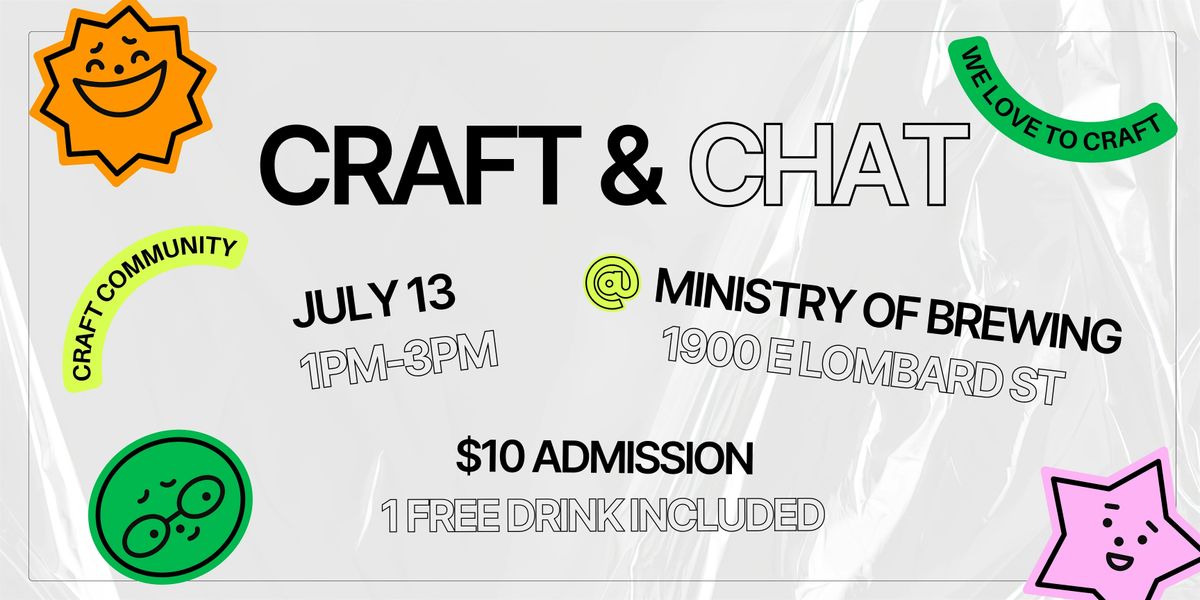 CRAFT & CHAT | Event in Baltimore | AllEvents