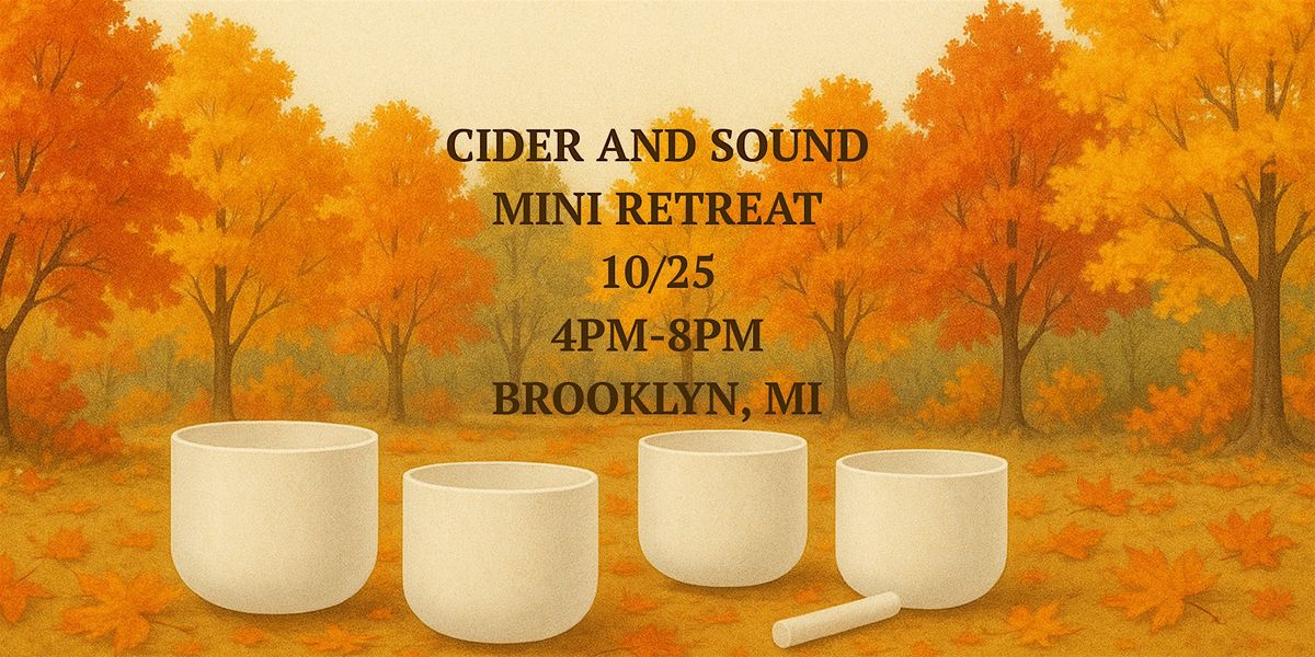 Cider and Sound Mini Retreat, 25 October | Event in Brooklyn | AllEvents