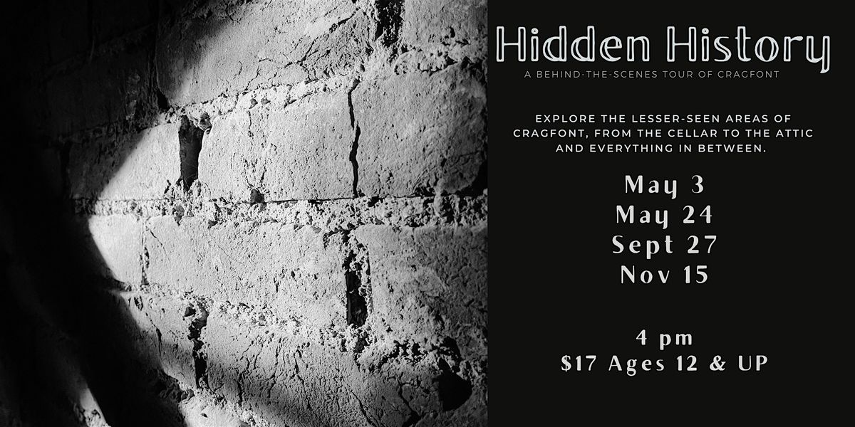 Hidden History - A Behind the Scenes Tour of Cragfont | Event in Castalian Springs | AllEvents