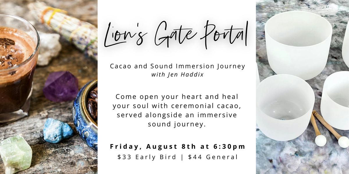 Lion's Gate Portal Cacao and Sound Immersion Journey, 8 August | Event in Reno | AllEvents