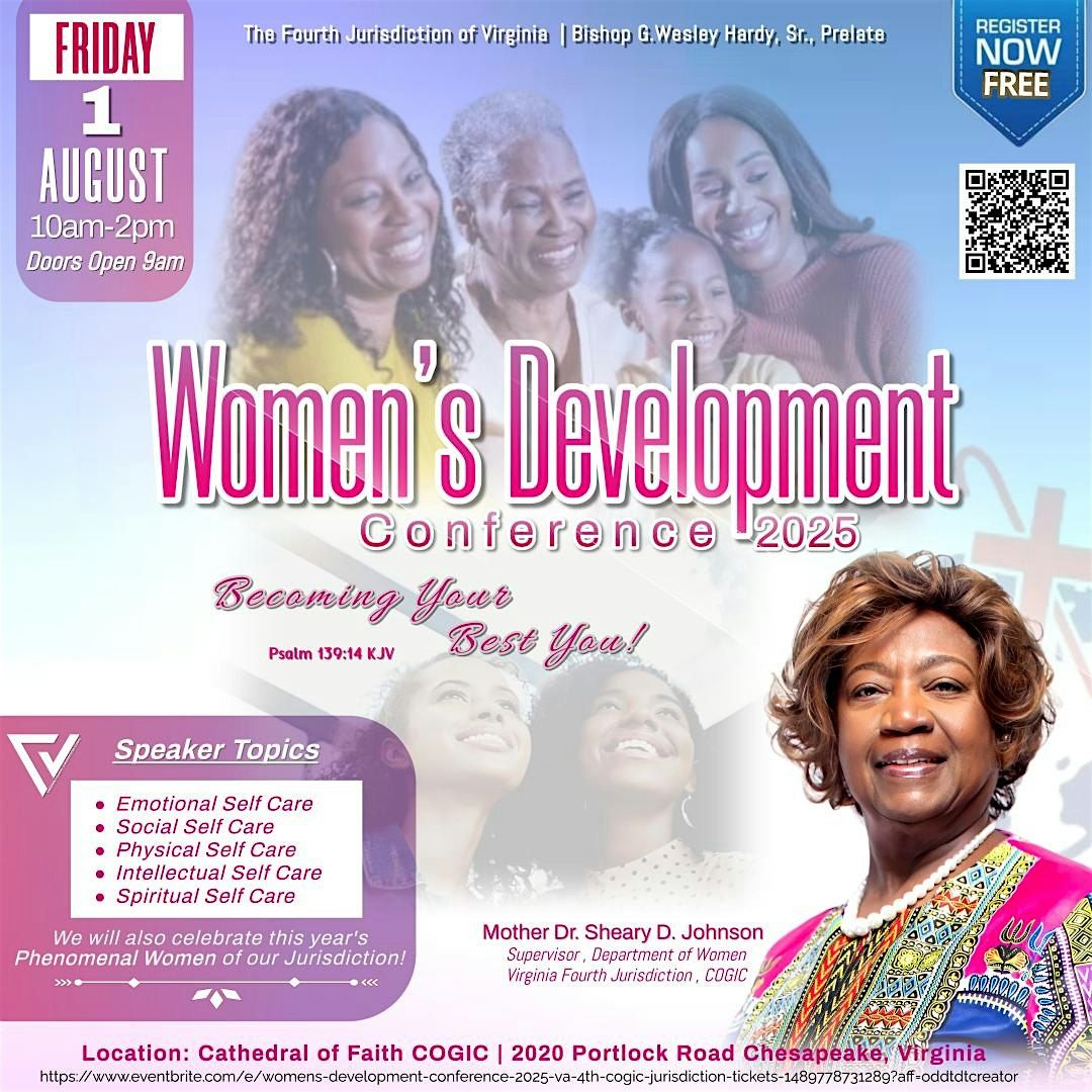 Women’s Development Conference 2025 - VA 4th COGIC Jurisdiction, 1 August | Event in Chesapeake | AllEvents