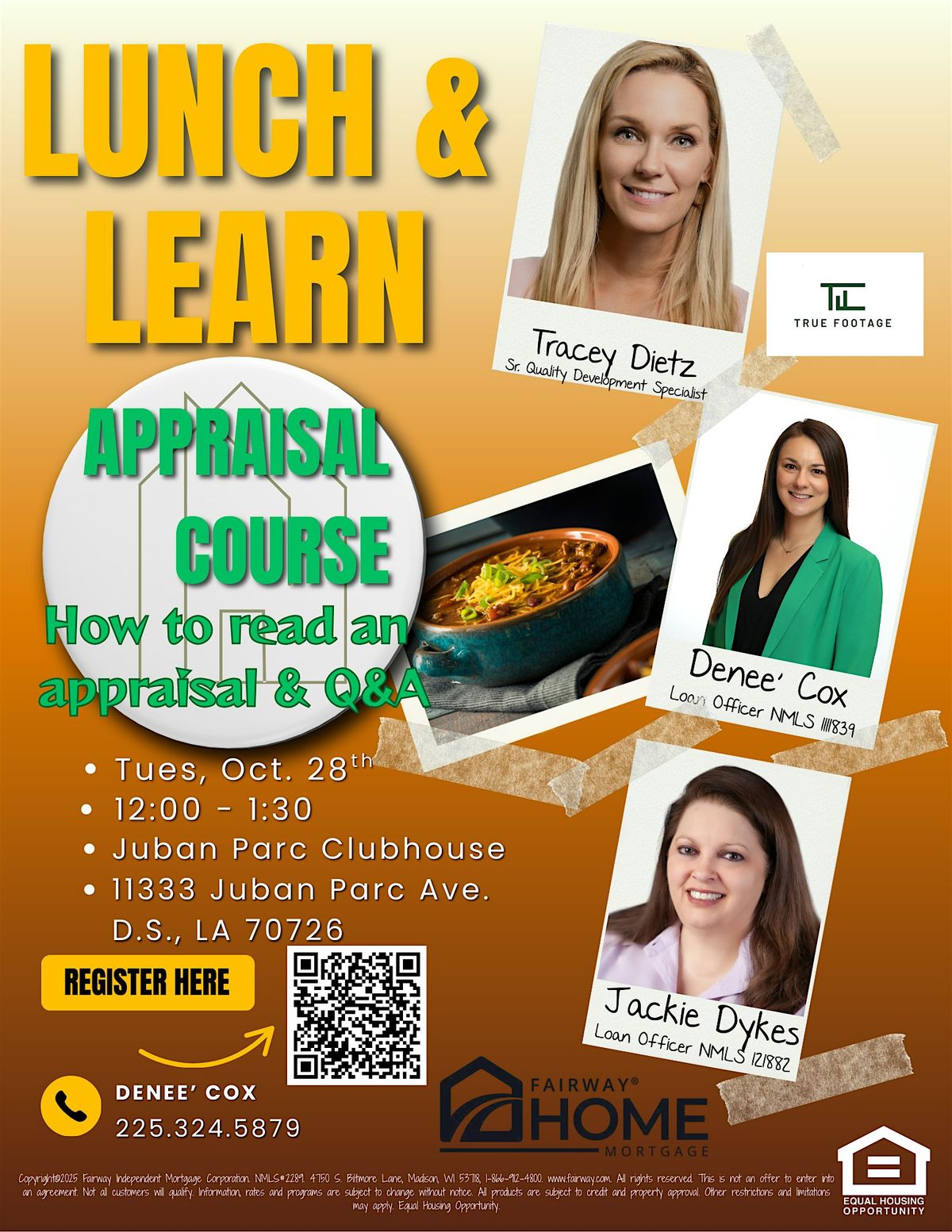 Lunch & Learn "How to read an Appraisal", 28 October | Event in Denham Springs | AllEvents