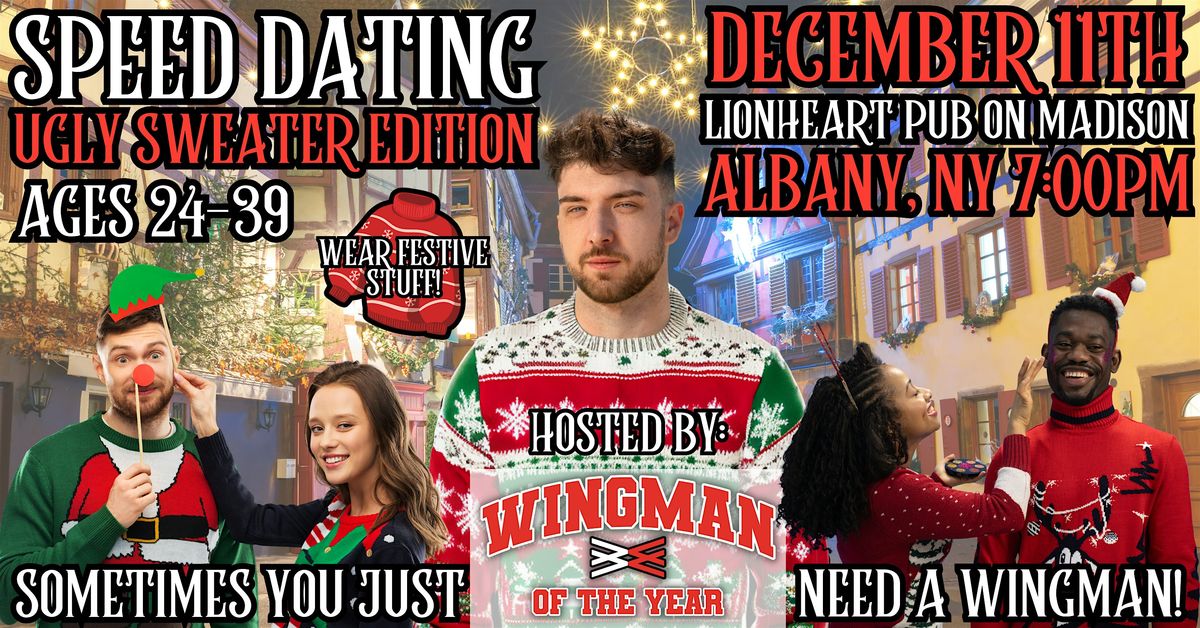 Speed Dating With Wingman Of The Year: Albany, NY [Ugly Sweater Edition], 11 December | Event in Albany | AllEvents