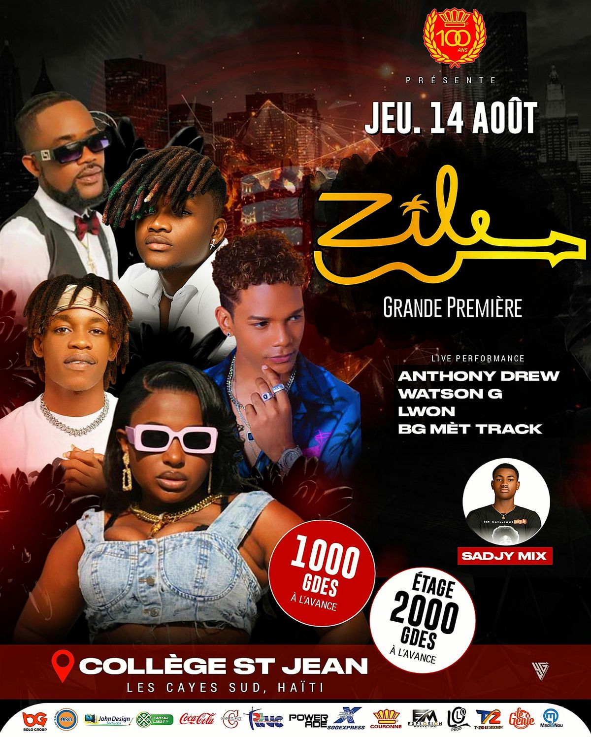 GRANDE PREMIERE ZILE / LES CAYES, 14 August | Event in Les Cayes | AllEvents